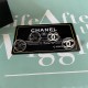 Chanel Black And White Enamel Stud Earrings 