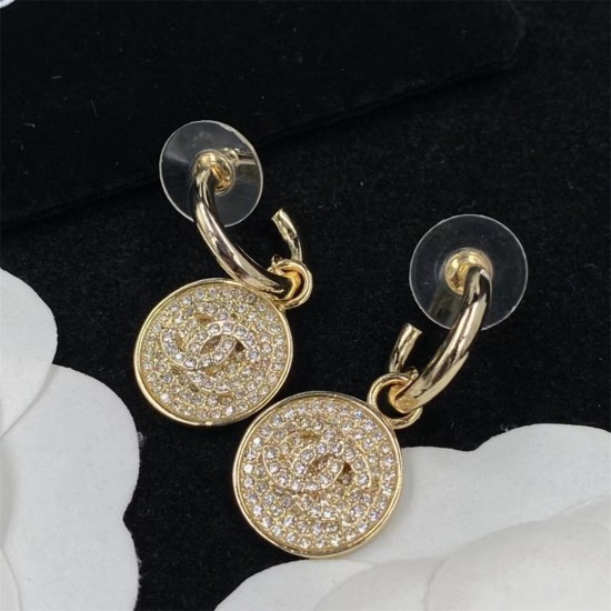 Chanel Round Diamond Stud Earrings