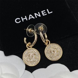 Chanel Round Diamond Stud Earrings