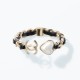 Chanel Heart Bracelet in White