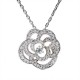 Chanel FIL DE CAMÉLIA NECKLACE 18k White Gold, Diamonds