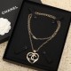 Chanel Heart CC Hollow Pendant 