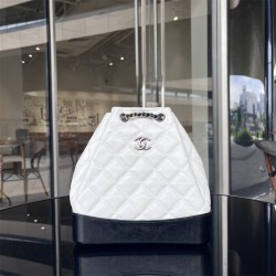 CHANEL  Backpack 004 Oil Wax Rhombus Backpack Cowhide Chain Backpack