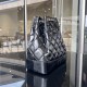 CHANEL  Backpack 003 Oil Wax Rhombus Backpack Cowhide Chain Backpack