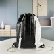 CHANEL  Backpack 002 Chanel Nylon Backpack Black And White