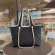 Chanel Coco Beach Tote Handbag in Black