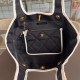 Chanel Coco Beach Tote Handbag in Black