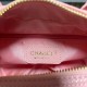 Chanel Matelasse Caviar Leather Bowling Handbag in Pink