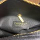 Chanel Matelasse Caviar Leather Bowling Handbag in Black