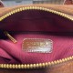 Chanel Matelasse Caviar Leather Bowling Handbag in Mocha