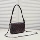 Chanel Cambon Pochette Quilted Leather in Brown