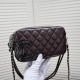 Chanel Cambon Pochette Quilted Leather in Brown