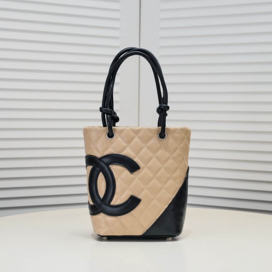 Chanel Cambon Tote Shopping Bag in Beige