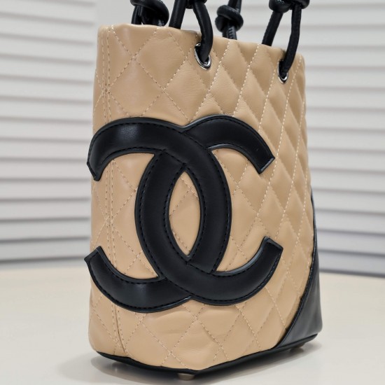 Chanel Cambon Tote Shopping Bag in Beige