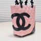 Chanel Cambon Tote Shopping Bag in Pink