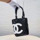 Chanel Cambon Tote Shopping Bag in Black