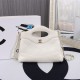 Chanel Leather CC Shoulder Bag in White