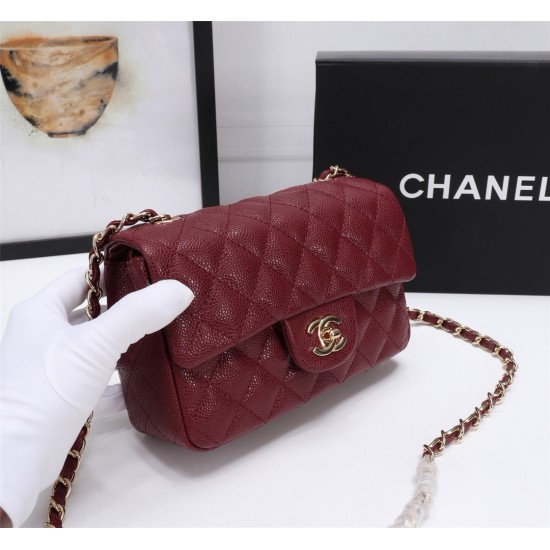 Chanel Mini Classic Flap Caviar Handbag