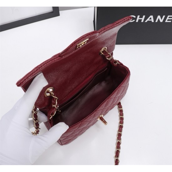 Chanel Mini Classic Flap Caviar Handbag