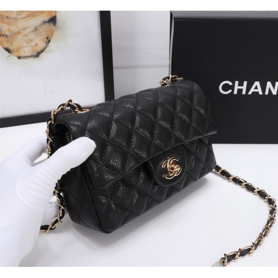 Chanel Mini Classic Flap Caviar Handbag