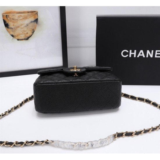 Chanel Mini Classic Flap Caviar Handbag