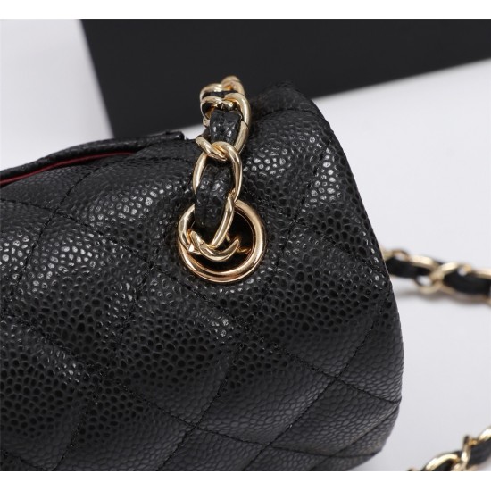 Chanel Mini Classic Flap Caviar Handbag