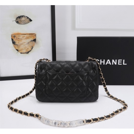 Chanel Mini Classic Flap Caviar Handbag