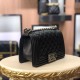 Chanel Boy Flap Mini in Quilted Lambskin - Black with Silver Hardware