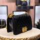 Chanel Boy Flap Mini in Quilted Lambskin - Black with Gold Hardware