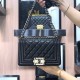 Chanel Boy Flap Mini in Quilted Caviar Lambskin - Black with Silver Hardware