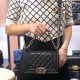 Chanel Boy Flap Mini in Quilted Caviar Lambskin - Black with Silver Hardware