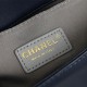 Chanel Boy Flap Medium in Quilted Lambskin - Navy Blue with Gold Hardware