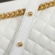 Chanel Boy Flap Medium in Quilted Lambskin - White with Gold Hardware