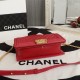 Chanel Boy Flap Medium in Quilted Lambskin - Red with Gold Hardware