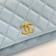 Chanel 22S Quilted Caviar Top Handle Wallet On Chain