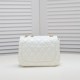 Chanel 23s Quilted Leather Mini Square Charm Strap Flap Bag