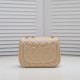 Chanel 23s Quilted Leather Mini Square Charm Strap Flap Bag