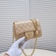 Chanel 23s Quilted Leather Mini Square Charm Strap Flap Bag