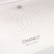 Chanel Classic Double Flap Quilted Caviar Medium Bag - White with Silver Hardware