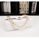 Chanel Classic Double Flap Quilted Caviar Medium Bag - White with Gold Hardware