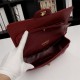 Chanel Classic Double Flap Quilted Caviar Medium Bag - Maroon with Gold Hardware