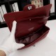 Chanel Classic Double Flap Quilted Caviar Medium Bag - Maroon with Silver Hardware