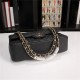 Chanel Classic Double Flap Quilted Caviar Medium Bag - Black with Gold Hardware