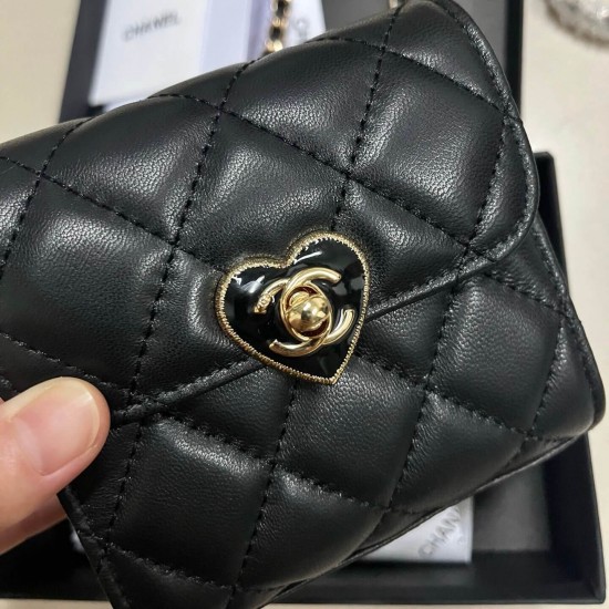 Chanel Black Leather Mini Bag