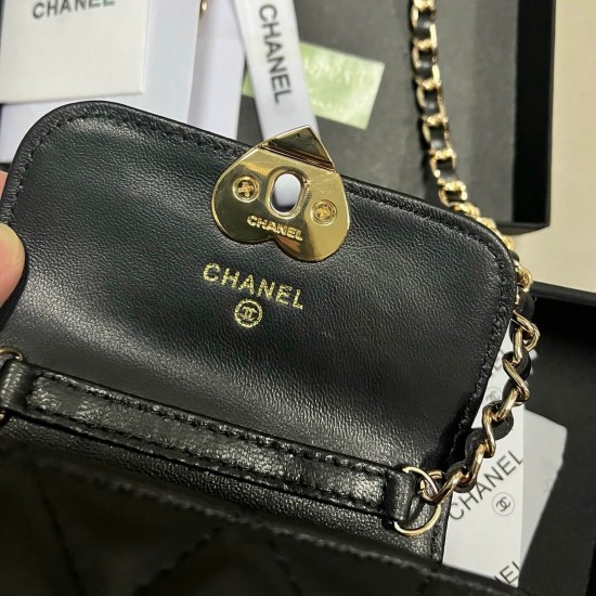 Chanel Black Leather Mini Bag