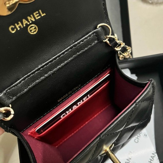 Chanel Black Leather Mini Bag