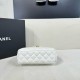 Chanel Shiny Aged Calfskin Quilted Nano 23K Kelly Handbag in White