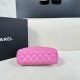 Chanel Shiny Aged Calfskin Quilted Nano 23K Kelly Handbag in Pink