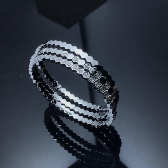 Chaumet Bee My Love Pavé Diamond Bracelet in 3 Colors