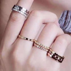 Chaumet Bee My Love pavé diamond ring in 3 colors